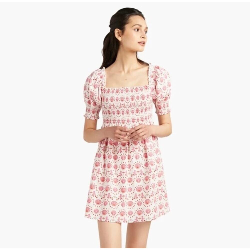 Hill House Athena Nap Mini Dress in Mermaid Print